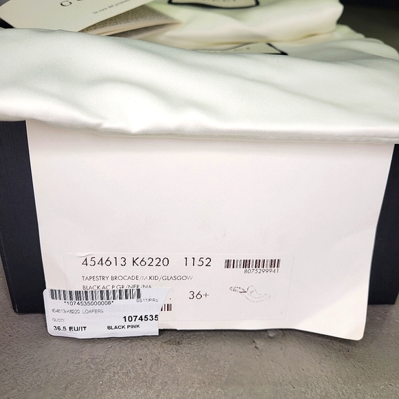 RE: Gucci Princetown Brocade Fur Trim Mules Size 36.5 Loafers Floral Jacquard - Picture 12 of 13